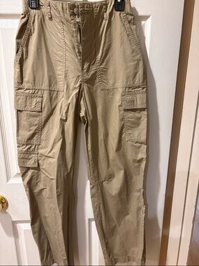 DKNY Men's Khaki Cargo Pants with Utility Pockets